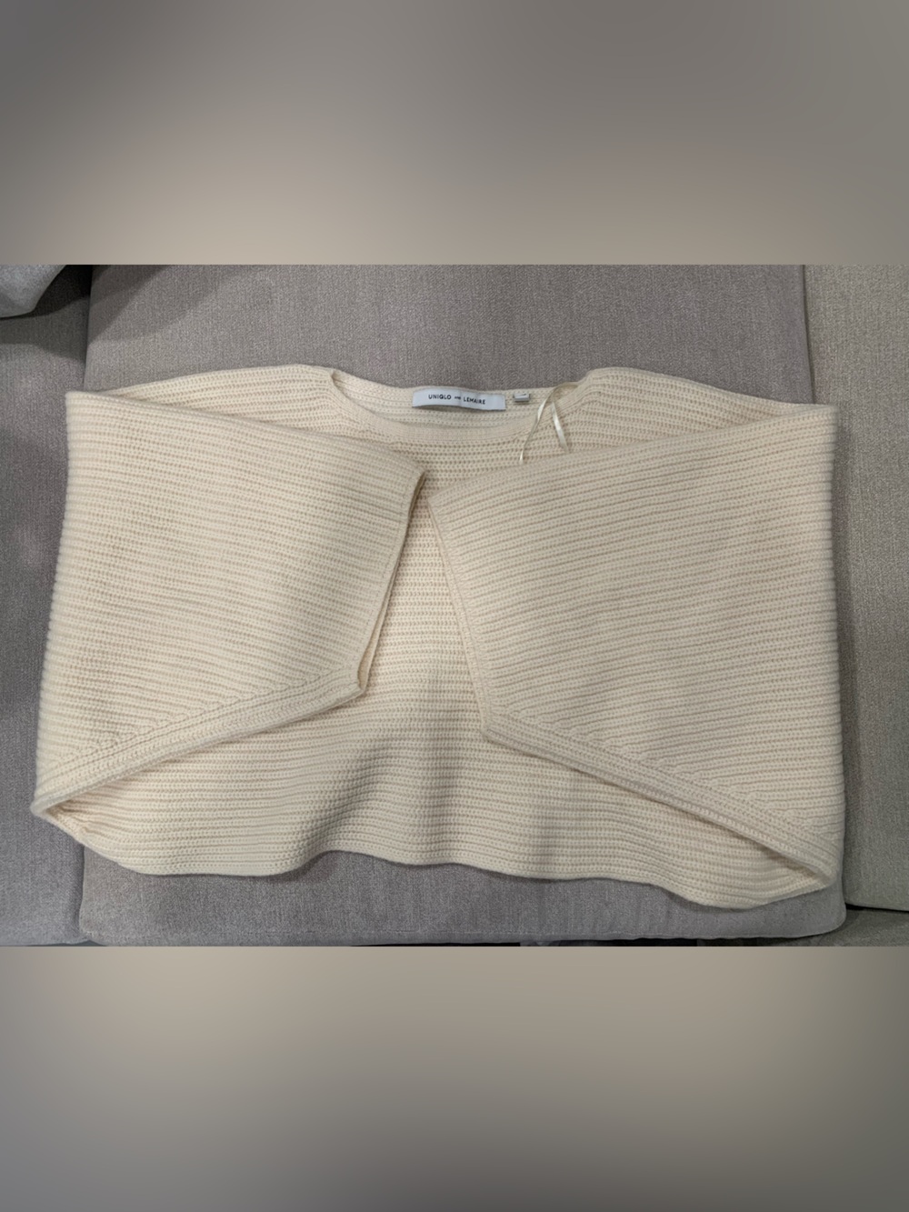 Uniqlo Cream Knit Sweater (UNIQLO and LEMAIRE)